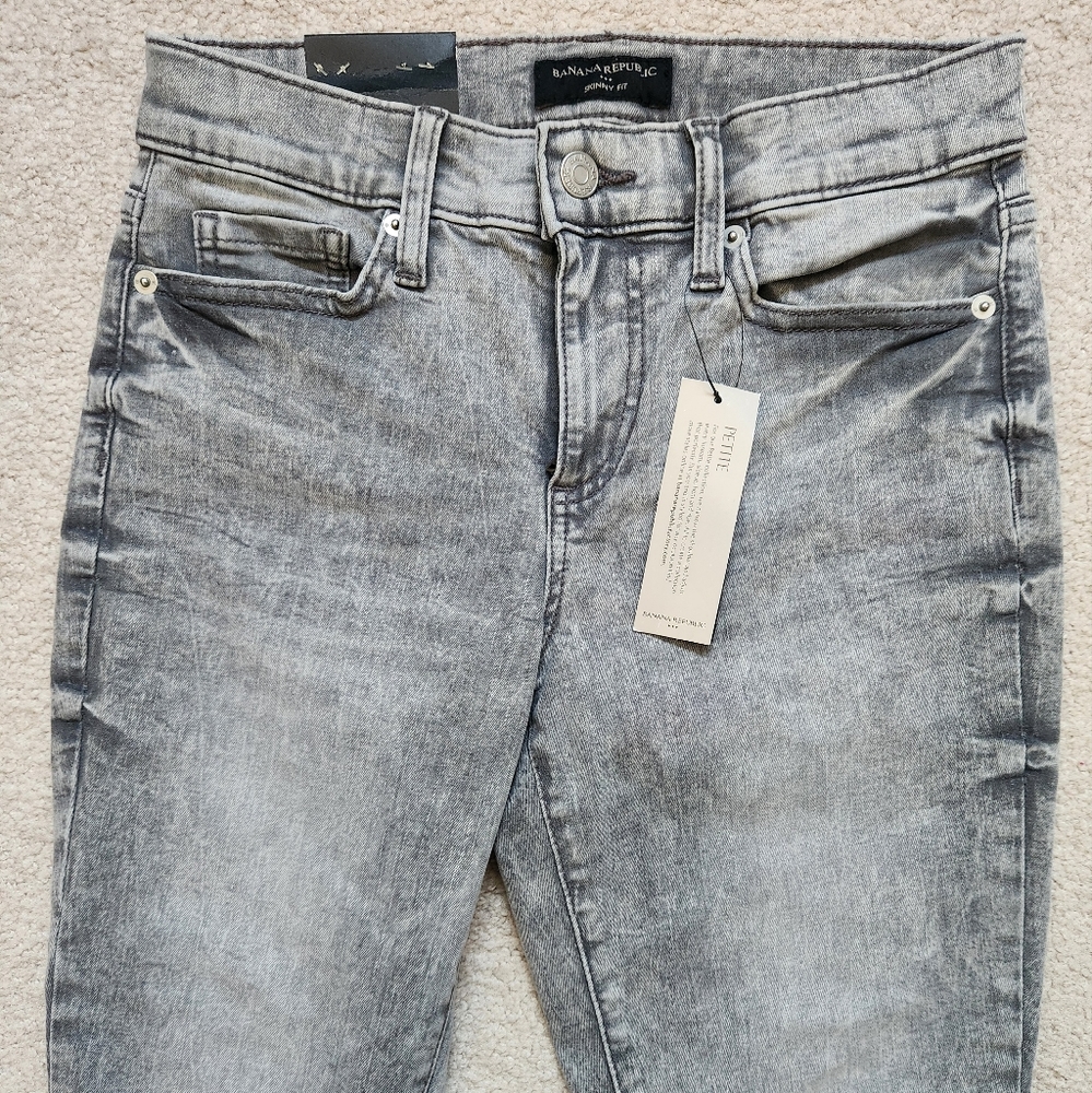 Banana Republic Women's Grey Skinny Jeans 0P